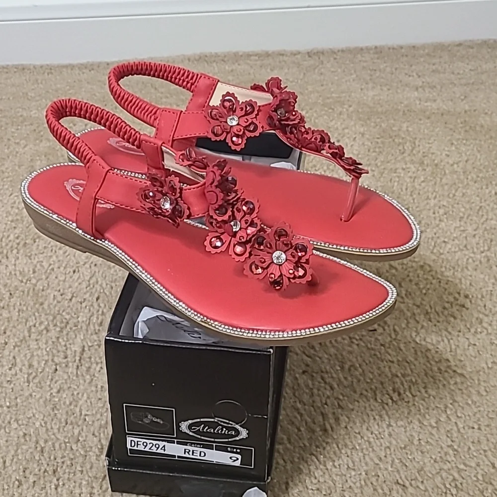 Atalina Rhinestone Sandals - Picture 4 of 5